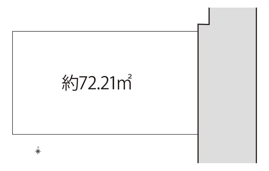 Compartment figure. Land price 57,800,000 yen, Land area 72.21 sq m