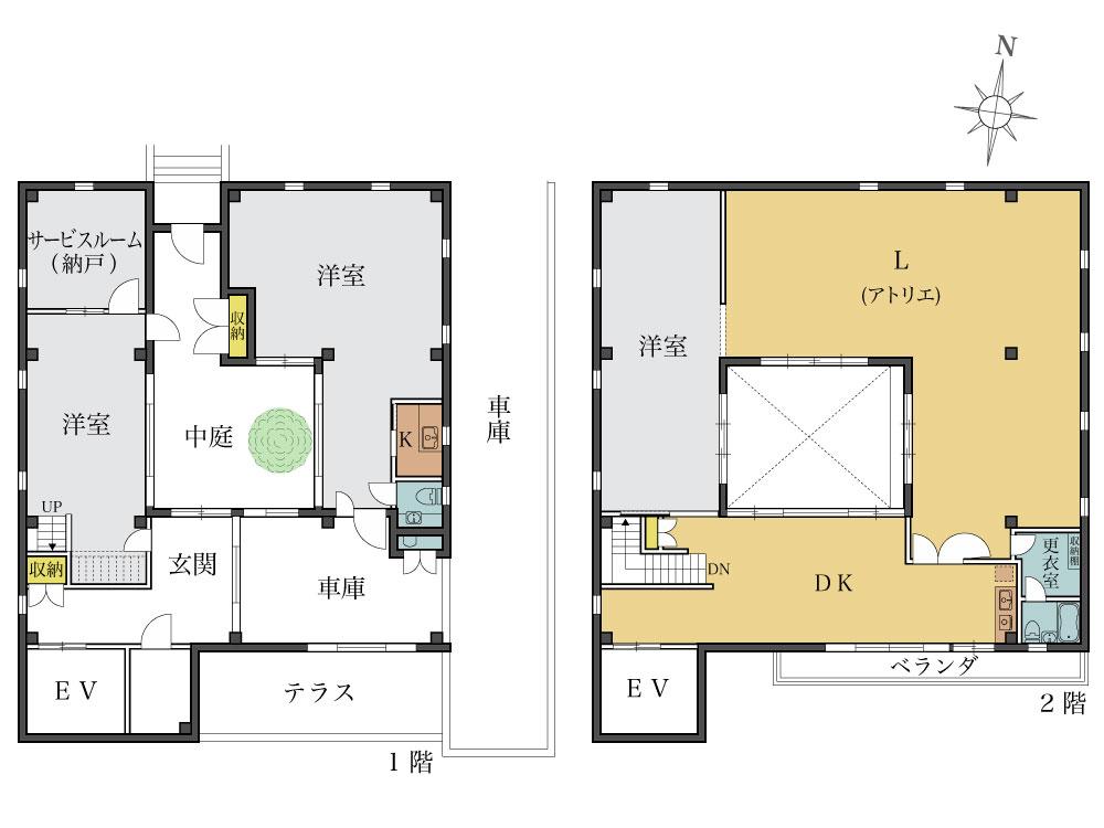 Floor plan. 235 million yen, 3LDK + S (storeroom), Land area 297.5 sq m , Building area 307.97 sq m floor plan