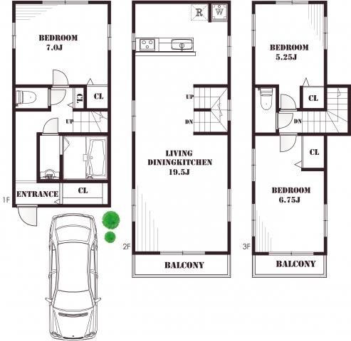 Building plan example (floor plan). Building plan example, Building area 86.58 sq m