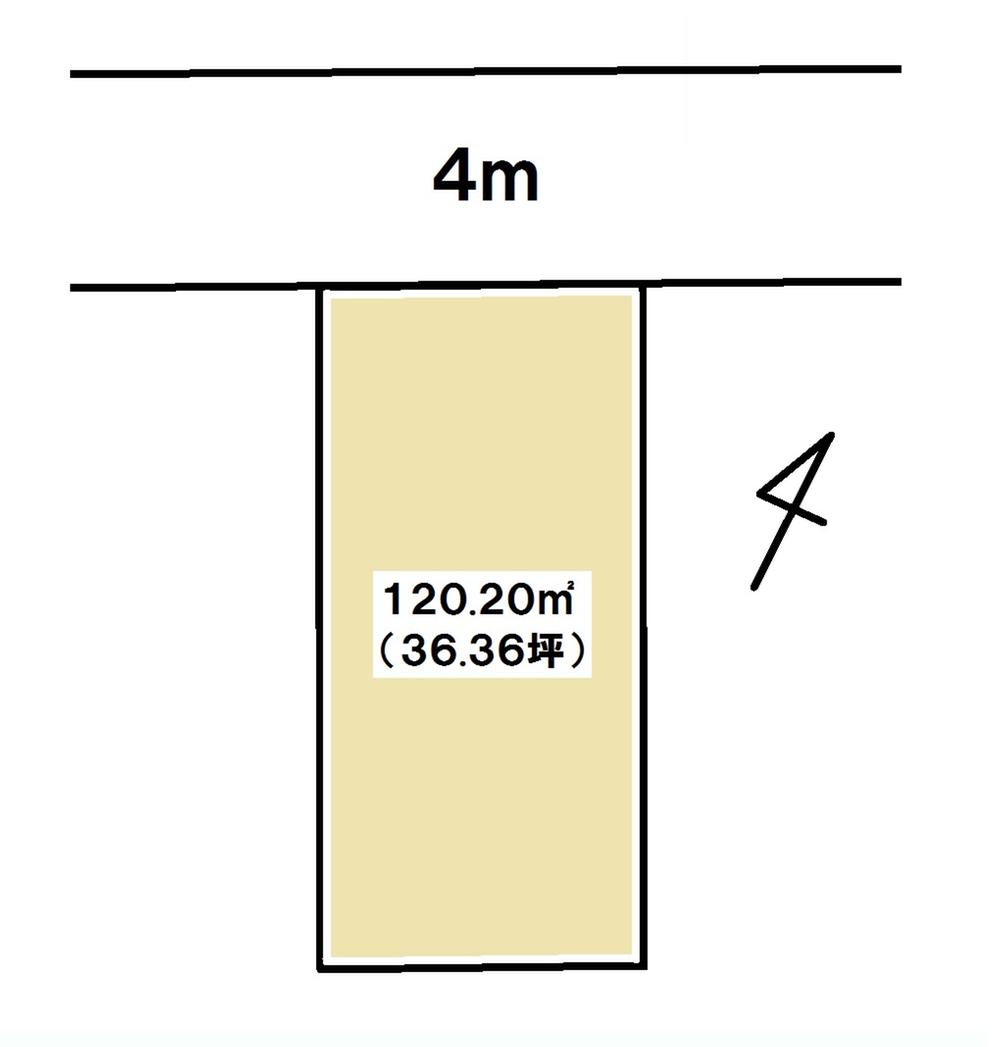 Compartment figure. Land price 94,500,000 yen, Land area 120.2 sq m