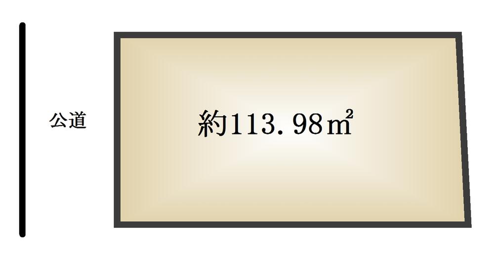 Compartment figure. Land price 99,800,000 yen, Land area 113.98 sq m