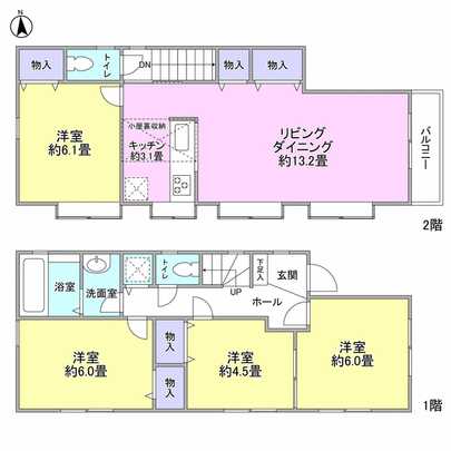 Floor plan. 4LD ・ K type