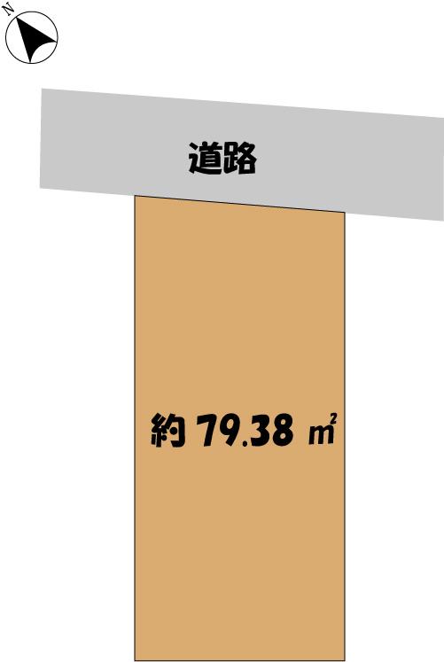 Compartment figure. Land price 63,300,000 yen, Land area 79.38 sq m