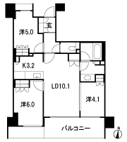 Floor: 3LDK, occupied area: 63.59 sq m, Price: 57,780,000 yen, now on sale