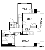 Floor: 2LDK, occupied area: 66 sq m, Price: 54,670,000 yen, now on sale