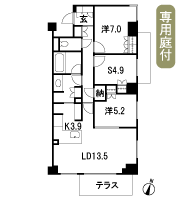 Floor: 2LDK + S + N, the occupied area: 82.13 sq m, Price: 90,200,000 yen, now on sale
