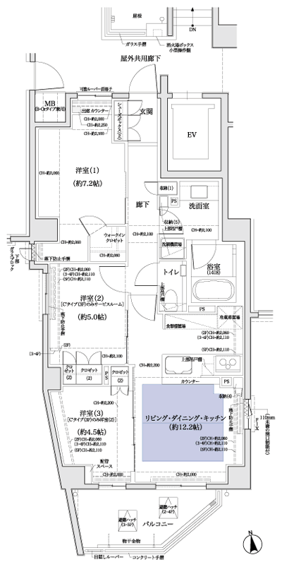 Floor: 3LDK + WIC, the occupied area: 68.42 sq m, Price: 68,300,000 yen, now on sale