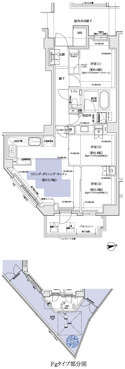 Floor: 2LDK + S + WIC, the occupied area: 67.53 sq m, Price: 61,800,000 yen, now on sale