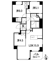 Floor: 3LDK + WIC (× 2), the occupied area: 71.81 sq m, price: 74 million yen, currently on sale