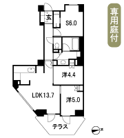 Floor: 2LDK + S + WIC, the occupied area: 67.53 sq m, Price: 61,800,000 yen, now on sale