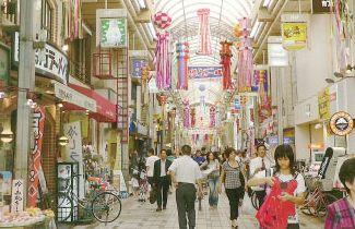 Streets around. Musashikoyama Palm mall