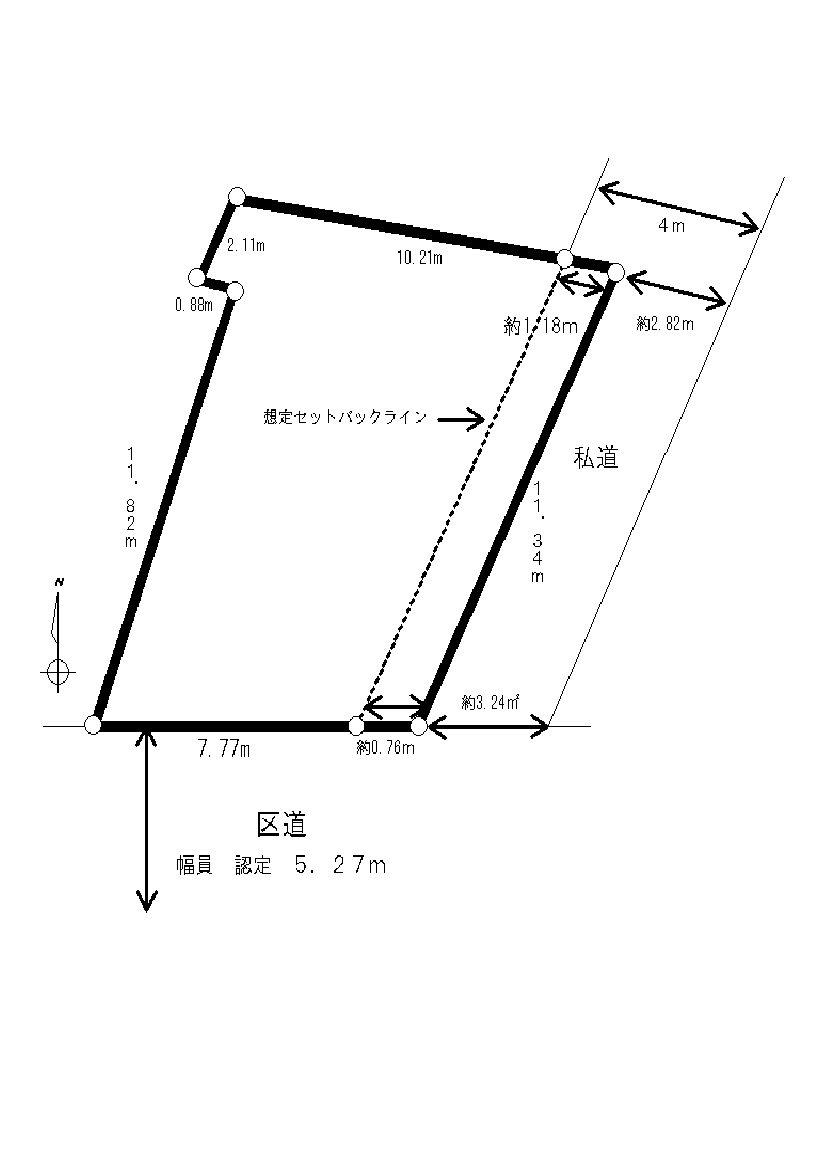 Compartment figure. Land price 31,800,000 yen, Land area 106.35 sq m
