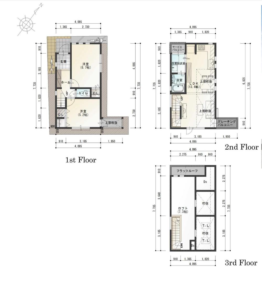 Floor plan. 46,800,000 yen, 2LDK, Land area 51.67 sq m , Building area 73.07 sq m