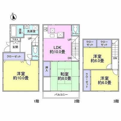 Floor plan. 4LDK type