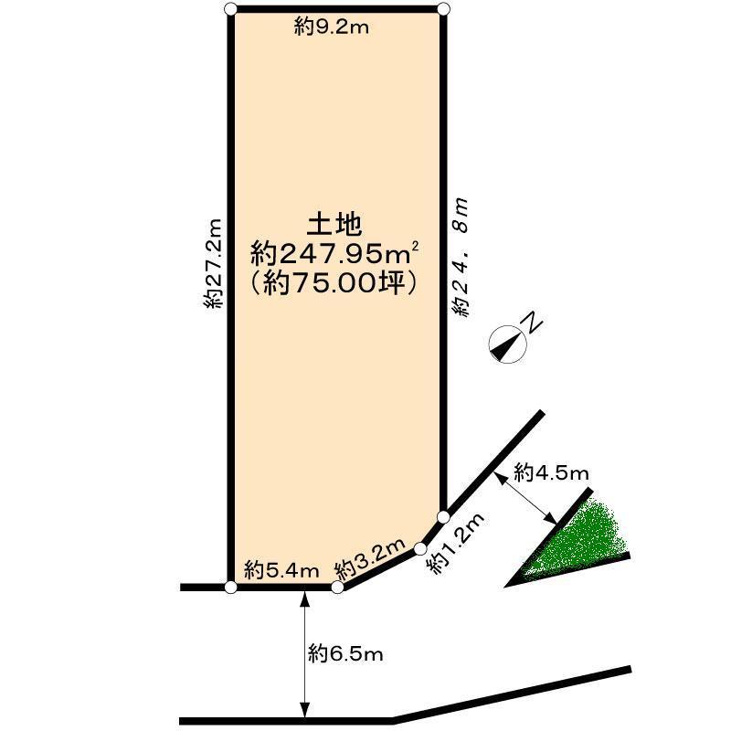 Compartment figure. Land price 185 million yen, Land area 247.95 sq m