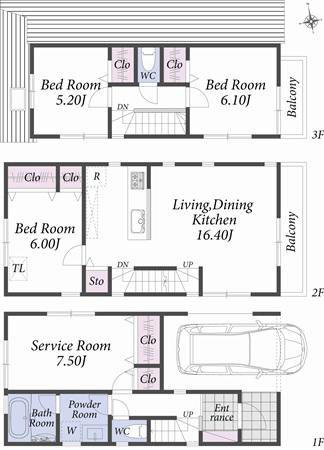 Building plan example (floor plan). Reference plan floor plan