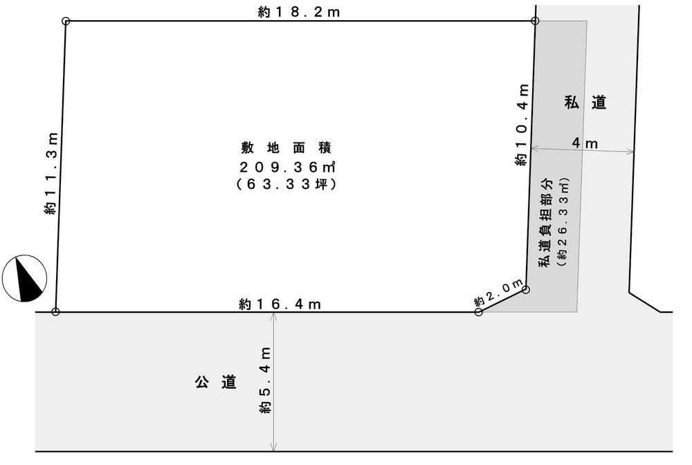 Compartment figure. Land price 199 million yen, Land area 235.69 sq m