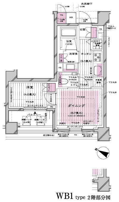Floor: 1DK, the area occupied: 34.8 sq m, Price: 30.5 million yen, currently on sale