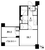 Floor: 1DK, the area occupied: 34.8 sq m, Price: 30.5 million yen, currently on sale