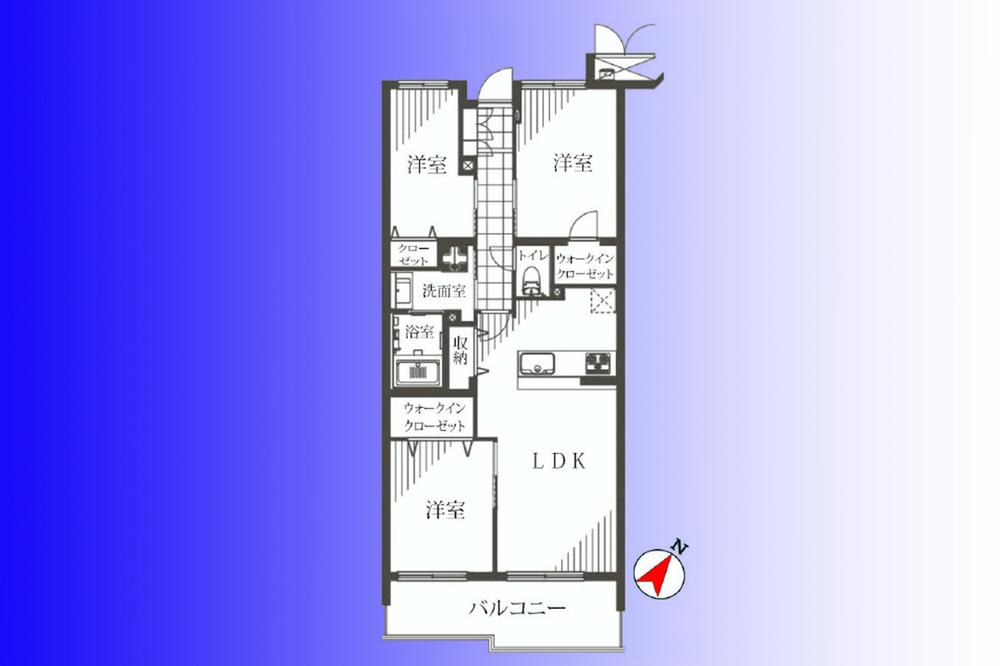 Floor plan. 3LDK, Price 53,900,000 yen, Footprint 70.5 sq m , Balcony area 9.63 sq m   [Floor plan] Already the new interior renovation