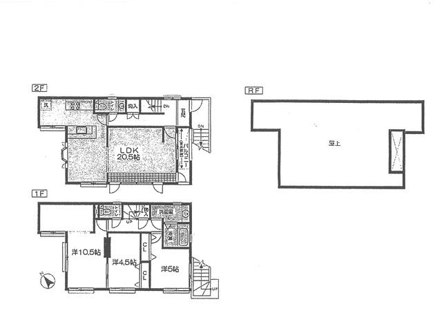 Floor plan. 120 million yen, 3LDK, Land area 102.15 sq m , Building area 99.43 sq m