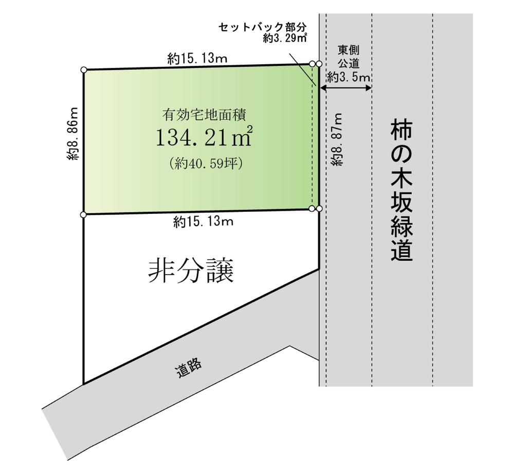 Compartment figure. Land price 105 million yen, Land area 134.21 sq m