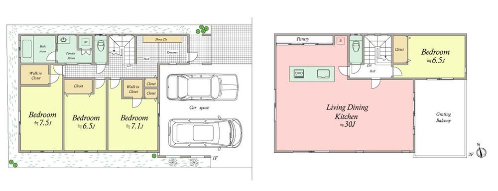 Building plan example (floor plan). Building plan example Total floor area of ​​137.87 sq m
