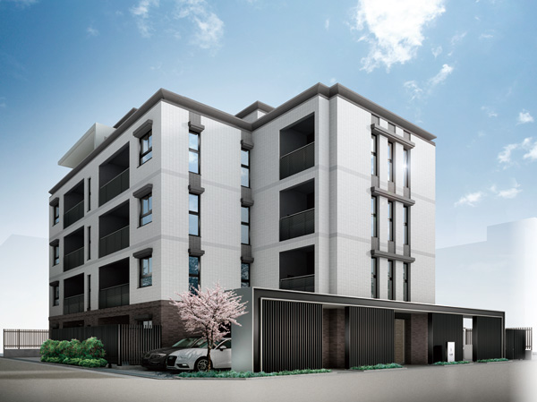 Buildings and facilities. Sophistication of the city, With simple and elegant streets, Shimo address embrace the lush greenery. In the Meguro-ku, carve the history as a residential area, All 21 House for Aspiring mansion way suitable to spin a gentle private birth. (Exterior view)