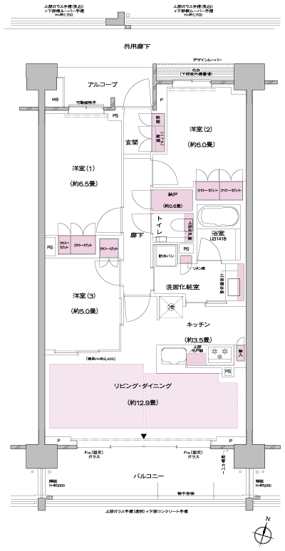 Floor: 3LDK + N, the occupied area: 75.75 sq m, Price: TBD