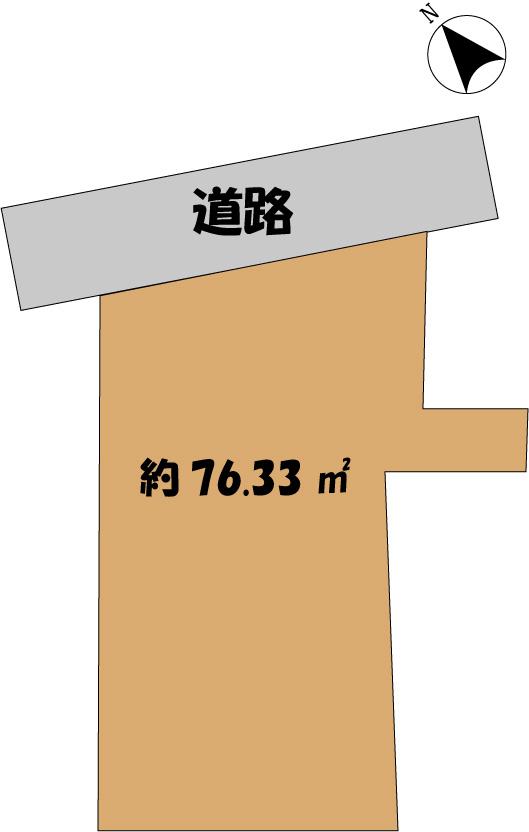 Compartment figure. Land price 55 million yen, Land area 76.33 sq m