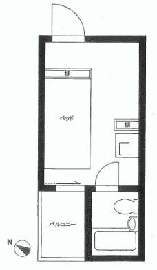 Floor plan. Price 6.3 million yen, Occupied area 9.96 sq m , Balcony area 1.08 sq m