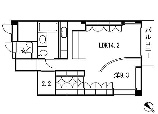 Floor plan. 1LDK + S (storeroom), Price 39,800,000 yen, Occupied area 63.43 sq m , Balcony area 5.76 sq m floor plan