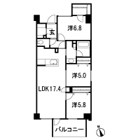Floor: 3LDK + WIC + SIC, the occupied area: 78.98 sq m, Price: 83,584,392 yen, now on sale