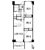 Floor: 2LDK + SR + TR, the occupied area: 68.58 sq m, Price: 75,508,605 yen, now on sale