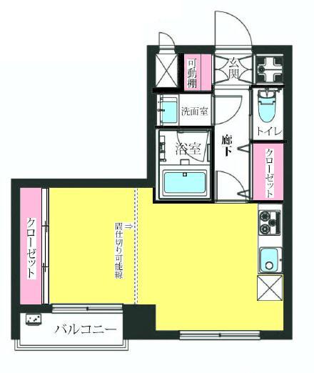 Floor plan. Price 26,800,000 yen, Occupied area 30.53 sq m , Balcony area 2.17 sq m