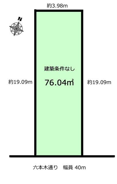 Compartment figure. Land price 188 million yen, Land area 76.04 sq m