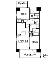 Floor: 2LDK + SIC, the occupied area: 54.62 sq m