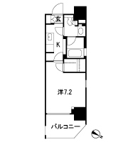 Floor: 1K + WIC, the occupied area: 25.23 sq m, Price: 32,800,000 yen, now on sale