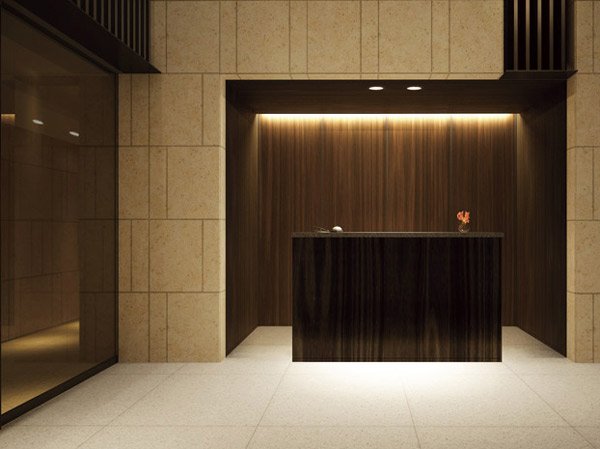 Features of the building.  [Concierge desk] In one section of the entrance hall, We have prepared a concierge desk graciously greet. It supports a more comfortable day-to-day with an experienced full-time staff are a variety of menu. (Concierge desk Rendering)