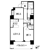 Floor: 2LDK + WIC, the occupied area: 67.71 sq m, Price: 89,900,000 yen, now on sale