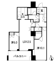 Floor: 2LDK + WIC, the occupied area: 72.17 sq m, Price: 98,800,000 yen, now on sale