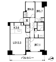 Floor: 3LDK, occupied area: 77.84 sq m, Price: 92,400,000 yen, now on sale