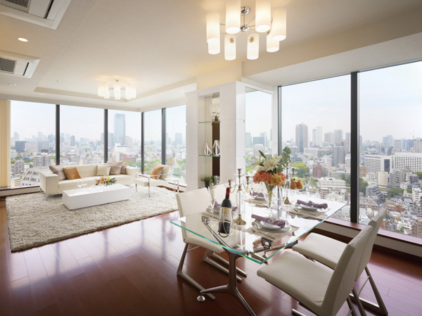 Room and equipment. LD enjoy a relaxed view from the dynamic panorama window. I was blessed with sunshine, Bright and refreshing new life can be expected. (110A type of Photo June 2010 shooting ・ 28th floor ・ Sale settled)