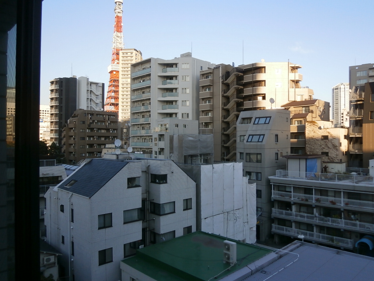 View. Tokyo Tower is visible