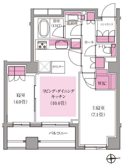 Floor: 2LDK + WIC, the area occupied: 54.2 sq m, Price: 53,900,000 yen, now on sale