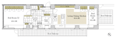 Floor: 2LDK, occupied area: 83.78 sq m, Price: 94,800,000 yen, now on sale
