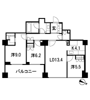 Floor: 3LDK + WIC, the occupied area: 89.24 sq m, Price: 130 million yen, currently on sale