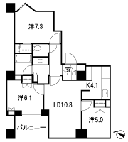 Floor: 3LDK + WIC (3 ~ 6th floor) / 2LDK + S + WIC (2 floor), the occupied area: 72.97 sq m, price: 96 million yen, currently on sale