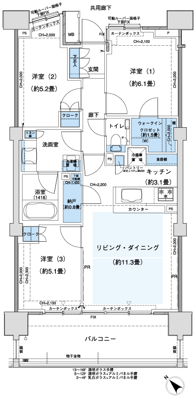 Floor: 3LD ・ K + WIC + N, the occupied area: 70.53 sq m, Price: TBD
