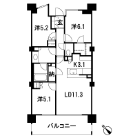 Floor: 3LD ・ K + WIC + N, the occupied area: 70.53 sq m, Price: TBD
